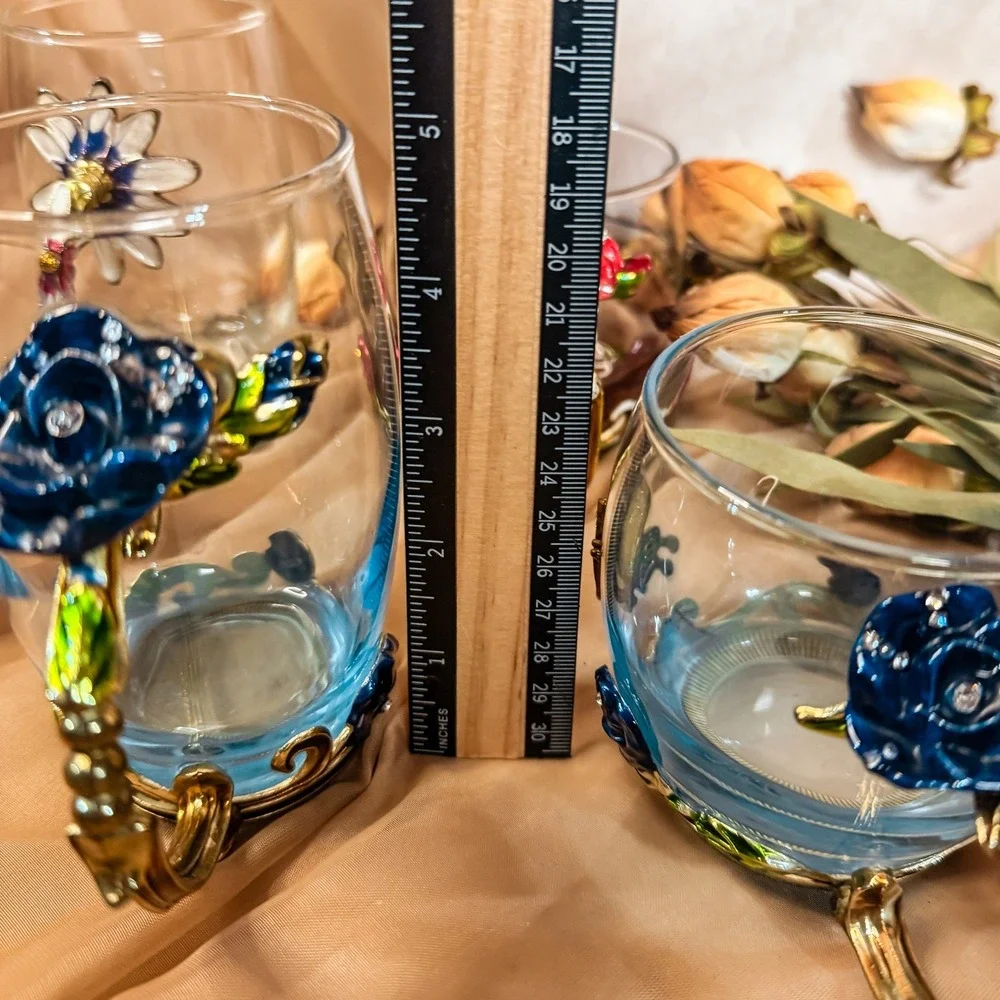 Multi Color‎ Jeweled and Enameled ARC of France Mugs
